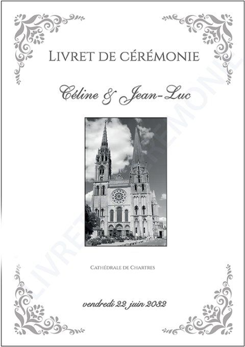 Livret de cérémonie unicolore